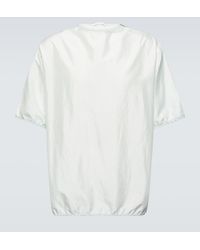 Jil Sander - Blouson Silk Blend T-Shirt - Lyst