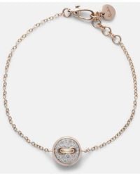 Pomellato - Pom Pom Dot 18Kt Rose Chain Bracelet With Diamonds And Mother Of Pearl - Lyst