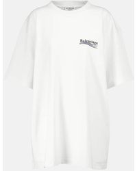 Balenciaga - Oversize T-Shirt aus Baumwolle - Lyst