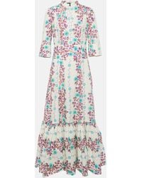 Etro - Floral Midi Dress - Lyst