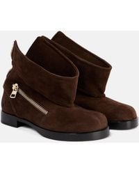 JW Anderson - Suede Biker Boots - Lyst