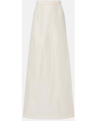 Gucci - Silk Faille Maxi Skirt - Lyst