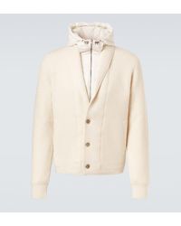 Herno - Ribbed-Knit Wool Cardigan - Lyst