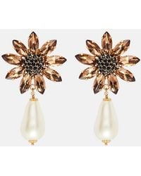Dolce & Gabbana - Re-Edition Embellished Clip-On Earrings - Lyst