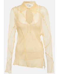 Victoria Beckham - Crepe De Chine Blouse - Lyst