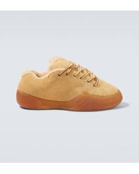 ERL - Baskets Sand Vamp En Daim Et Shearling - Lyst