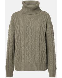 Nili Lotan - Gigi Cable-Knit Cashmere Turtleneck Sweater - Lyst