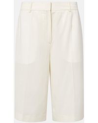 TOTEME - Semi-Sheer Bermuda Shorts - Lyst