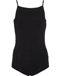 Low Classic Knit Bodysuit - Black