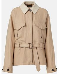 Loro Piana - Jacke Dillon Aus Leinen-Crepe - Lyst