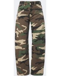 Nili Lotan - Tribeca Camouflage Barrel-Leg Jeans - Lyst