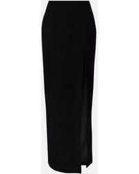 Alessandra Rich - Wool-Blend Twill Boucle Maxi Skirt - Lyst
