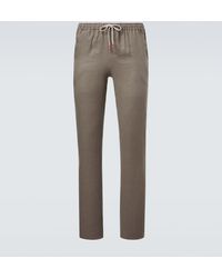 Kiton - Linen Slim Pants - Lyst