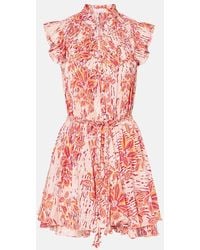 Poupette - Abito Corto Callie Con Stampa - Lyst