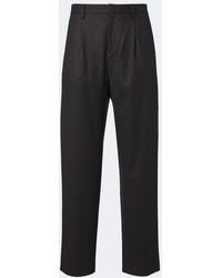 Agnona - Wool Pleated Straight Pants - Lyst