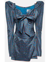 Vivienne Westwood - Iwona Checked Taffeta Mini Dress - Lyst