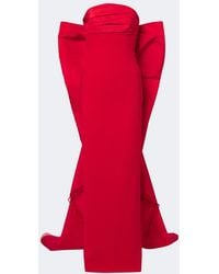 Carolina Herrera - Bow-Detail Bustier Gown - Lyst