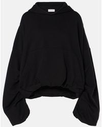 Dries Van Noten - Oversized Draped Cotton Jersey Hoodie - Lyst