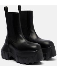 Rick Owens - Beatle Mega Tractor Leather Chelsea Boots - Lyst