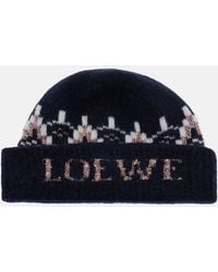 Loewe - Muetze Aus Einem Wollgemisch Mit Pailletten - Lyst