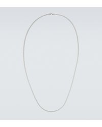 Tom Wood Curb Sterling Silver Chain Necklace - White