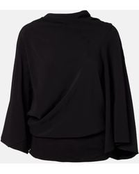 Rick Owens - Draped Charmeuse Top - Lyst
