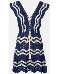 Anna Kosturova - Melissa Crochet Cotton Minidress - Lyst