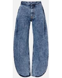 Alaïa - Barrel-Leg Jeans - Lyst