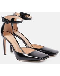 Gianvito Rossi - 95 Polished Leather Slingback Pumps - Lyst