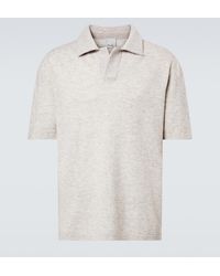 Allude - Wool And Cashmere Polo Sweater - Lyst