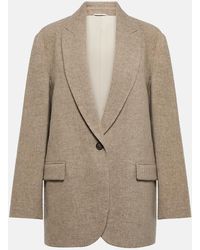 Brunello Cucinelli - Single-Breasted Yak Wool Blazer - Lyst
