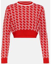 Patou - Logo Jacquard Wool Sweater - Lyst