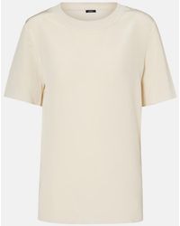 JOSEPH - Rubin Silk T-Shirt - Lyst