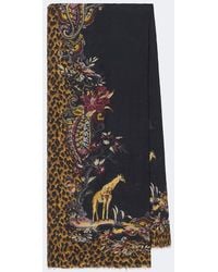 Etro - Printed Modal And Cashmere Scarf - Lyst