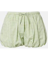 Jonathan Simkhai - Shorts En Mezcla De Algodon A Cuadros Vichy - Lyst