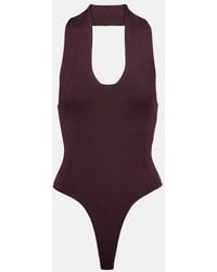 KHAITE - Toto Knitted Open-Back Bodysuit - Lyst