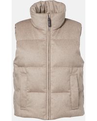 Max Mara - Quilted Cashmere Down Vest - Lyst