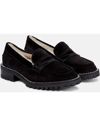 Jimmy Choo - Deanna Suede Loafers - Lyst