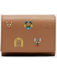 Loewe - X Louis Wain Cats Leather Wallet - Lyst