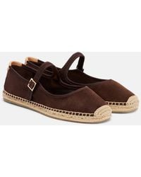 Tory Burch - Suede Mary Jane Espadrilles - Lyst