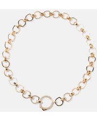 Repossi - Collar Antifer de oro rosa de 18 ct con diamantes - Lyst
