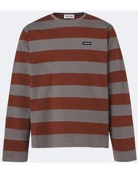 Miu Miu - Striped Cotton Jersey T-Shirt - Lyst