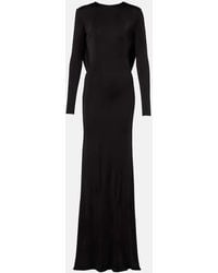 The New Arrivals Ilkyaz Ozel - Roisin Draped Open-Back Gown - Lyst