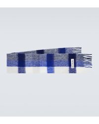 Acne Studios - Checked Wool-blend Scarf - Lyst