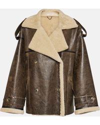 The Mannei - Jordan Shearling-lined Leather Coat - Lyst