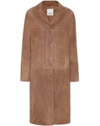 Max Mara Manteau Radio en daim - Marron