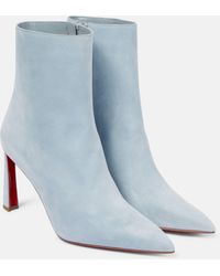 Christian Louboutin - Condora 100 Suede Ankle Boots - Lyst