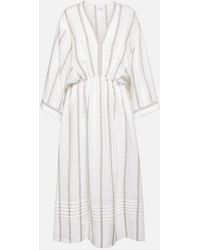 Loro Piana - Henrietta Striped Linen Maxi Dress - Lyst