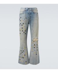 Amiri - Bestickte Flared Jeans Ma Quad - Lyst