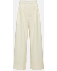 Wardrobe NYC - Low-rise Wide-leg Wool Pants - Lyst